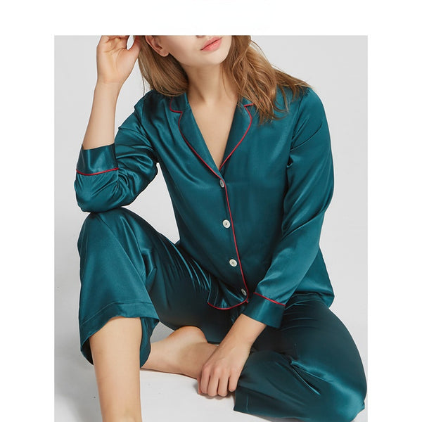 Women's 22 M Heavy Silk Pajamas Suit