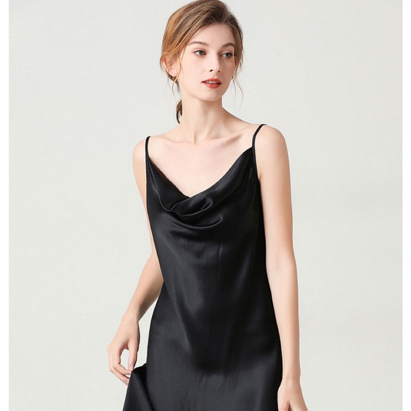 19 Momme Silk Slip Dress Home Mulberry Silk Nightdress